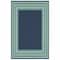 Homeroots 2 x 3 ft. Navy & Green Geometric Indoor & Outdoor Scatter Area Rug 388925 - alternate 1